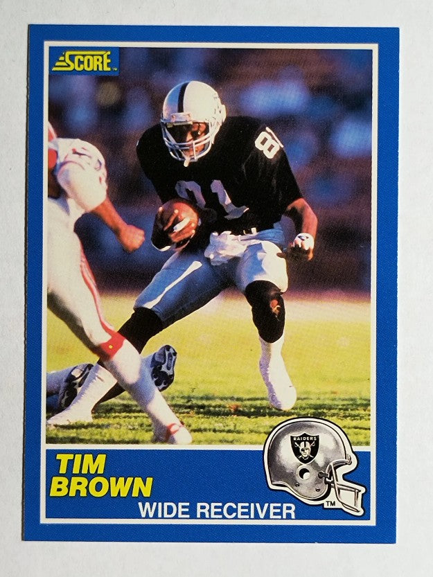 1989 Score #86 Tim Brown RC