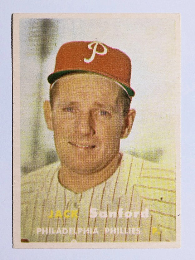 1957 Topps #387 Jack Sanford RC (EXMT)