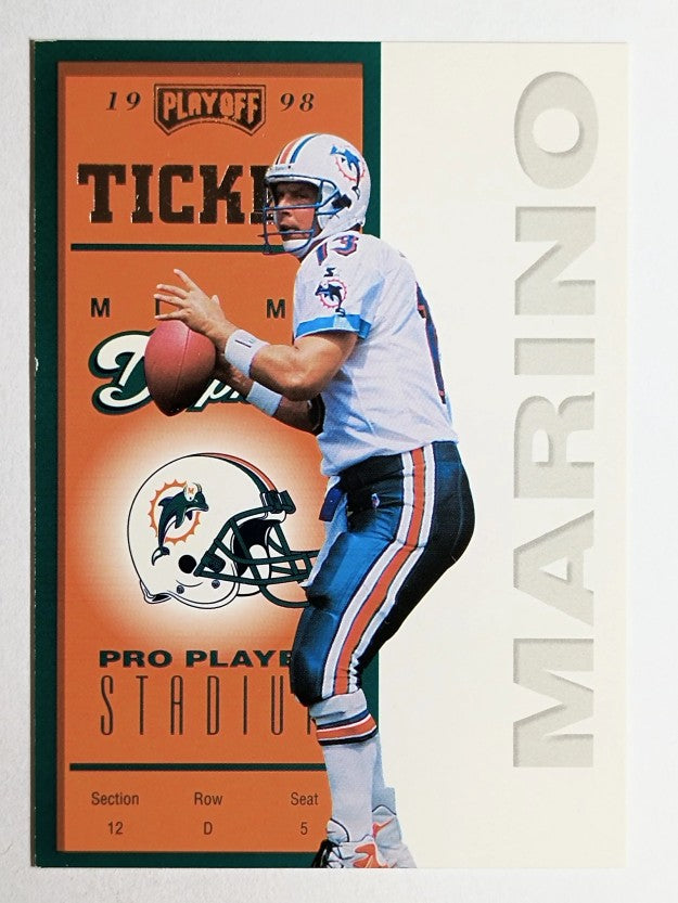 1998 Playoff Contenders Ticket #43 Dan Marino