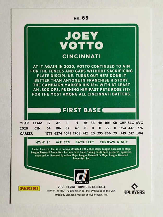 2021 Donruss #69 Joey Votto