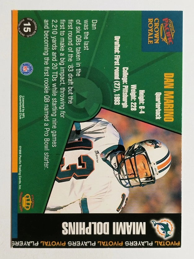 1998 Crown Royale Pivotal Players #15 Dan Marino