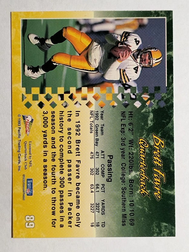 1993 Pacific #89 Brett Favre