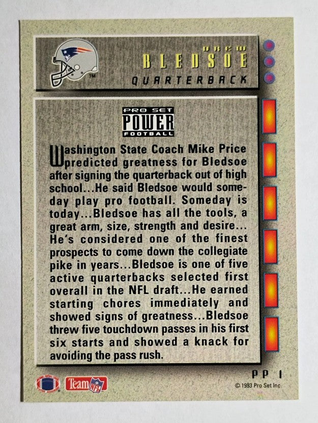 1993 Power Update Prospects Gold #1 Drew Bledsoe
