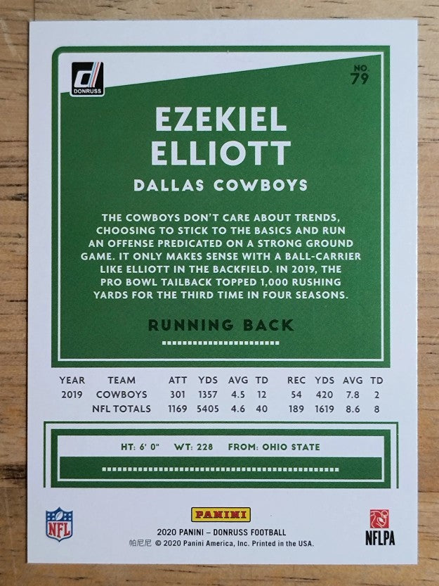 2020 Donruss #79A Ezekiel Elliott