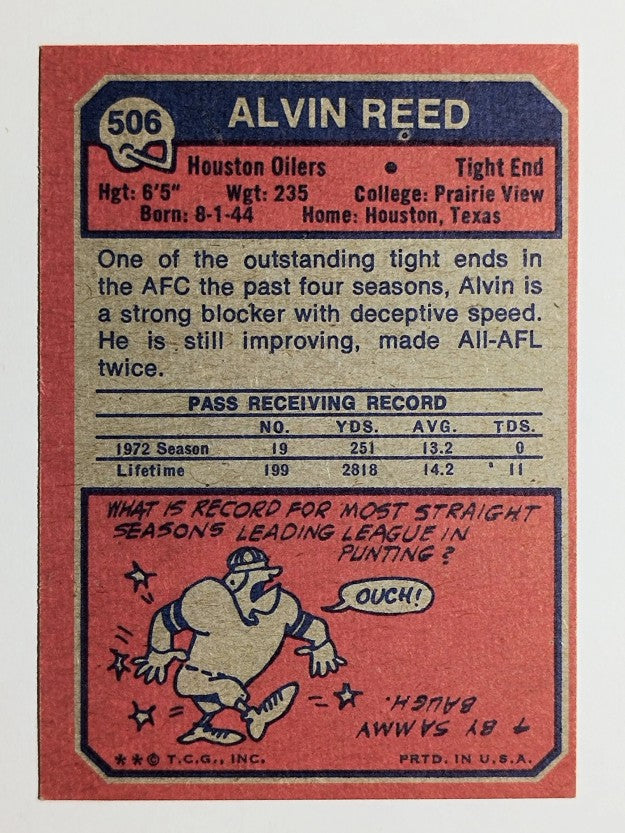 1973 Topps #506 Alvin Reed (EXMT)