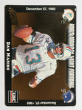 1993 Action Packed Monday Night Football #72 Dan Marino
