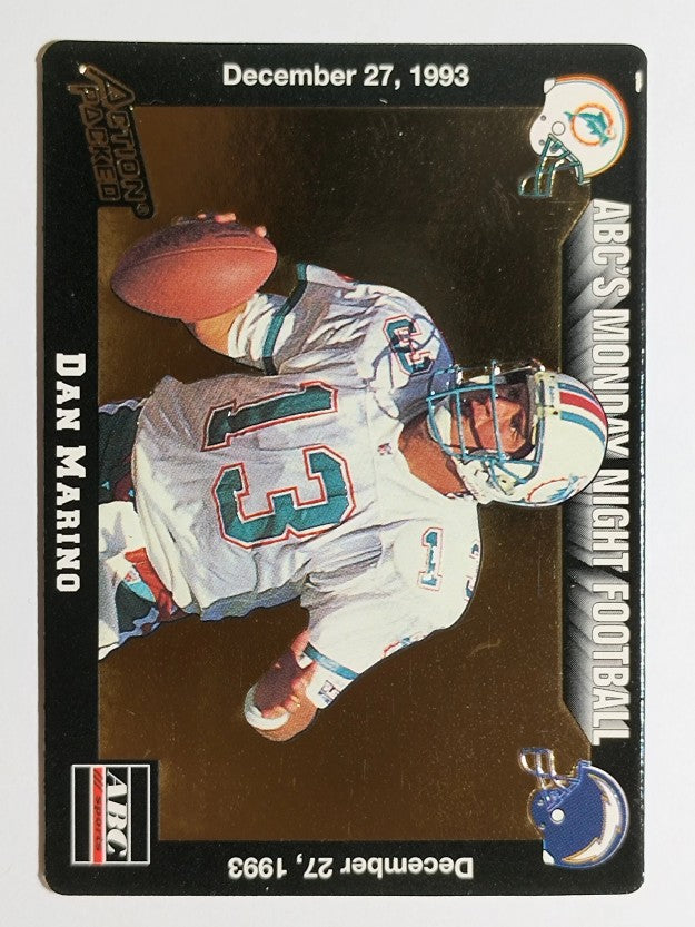 1993 Action Packed Monday Night Football #72 Dan Marino