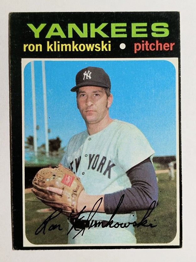 1971 Topps #28 Ron Klimkowski (EX)