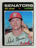 1971 Topps #33 Del Unser (GOOD)