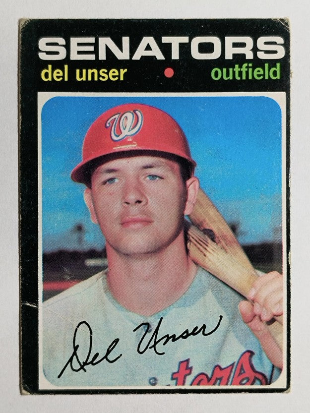 1971 Topps #33 Del Unser (GOOD)
