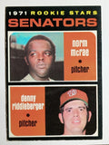 1971 Topps #93 Rookie Stars/Norm McRae/Denny Riddleberger (EX)