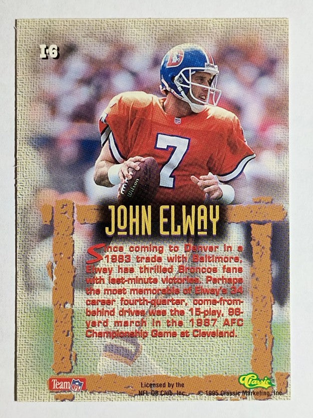 1995 Images Limited Icons #I6 John Elway