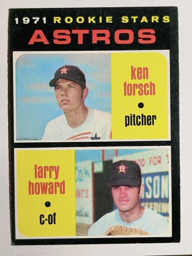 1971 Topps #102 Rookie Stars/Ken Forsch RC/Larry Howard RC (EX)