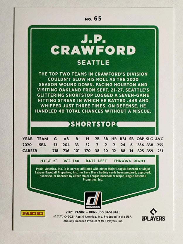 2021 Donruss #65 J.P. Crawford