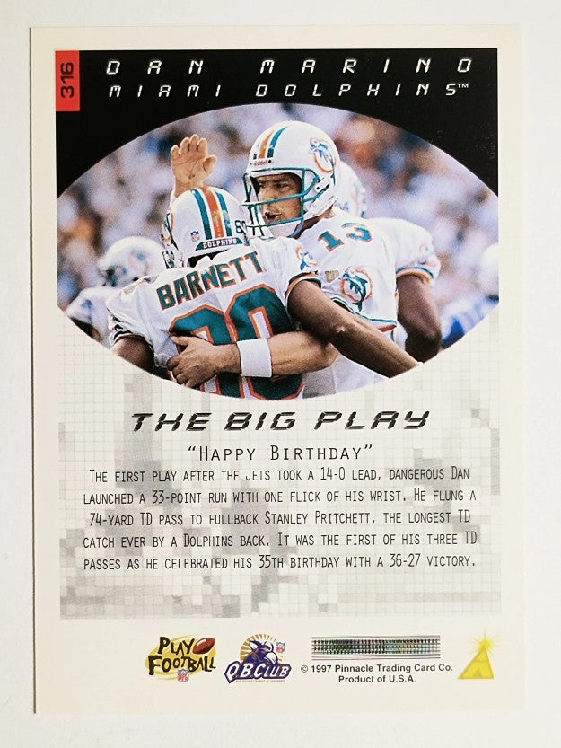 1997 Score #316 Dan Marino TBP
