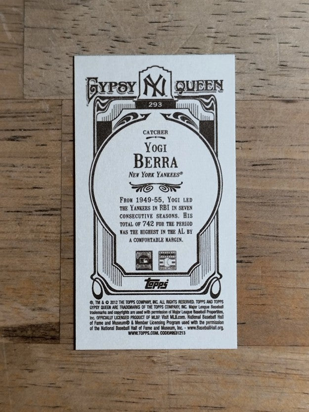 2012 Topps Gypsy Queen Mini #293 Yogi Berra