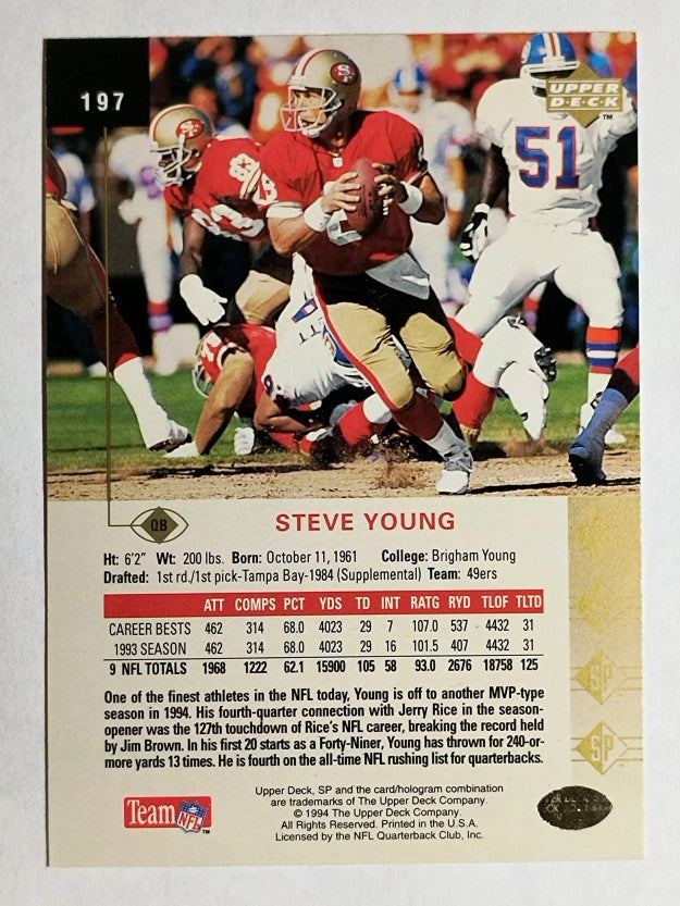 1994 SP #197 Steve Young