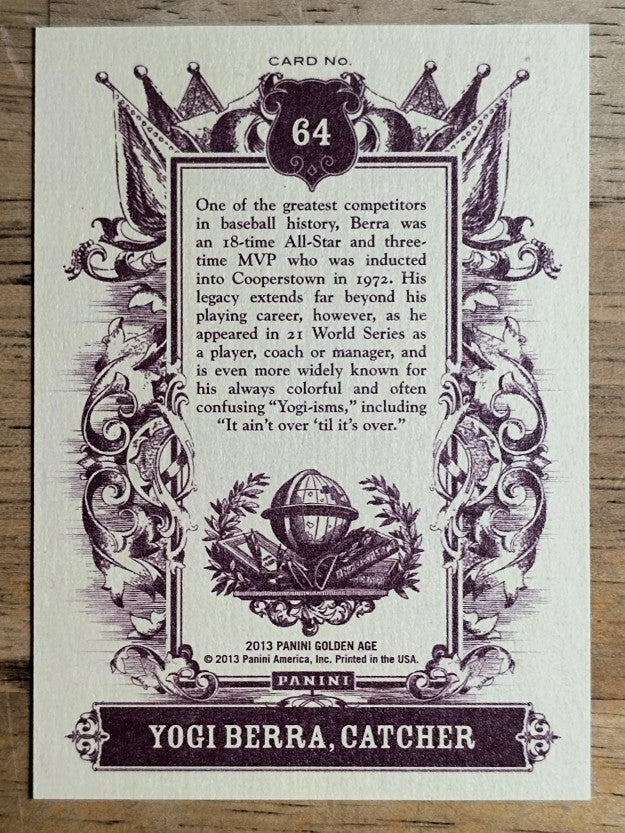 2013 Panini Golden Age #64A Yogi Berra