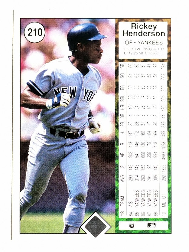 1989 Upper Deck #210 Rickey Henderson
