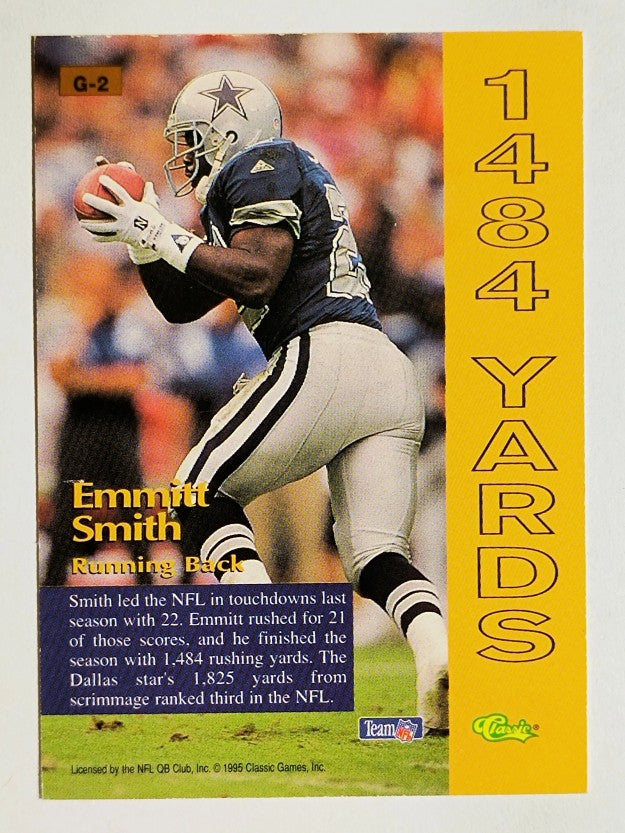 1995 Pro Line Grand Gainers #G2 Emmitt Smith