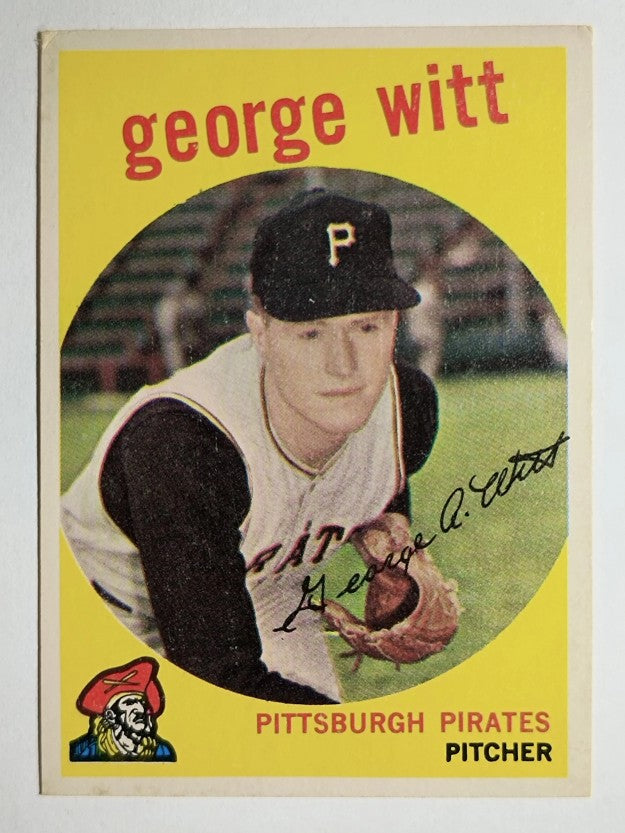 1959 Topps #110 George Witt RC (EX)