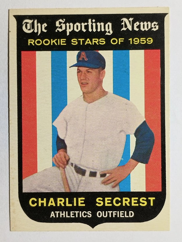 1959 Topps #140 Charlie Secrest RS RC (EX)