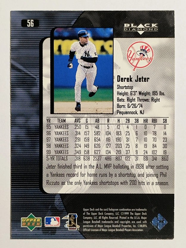 2000 Black Diamond #56 Derek Jeter