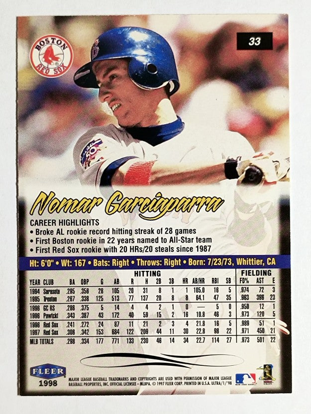 1998 Ultra #33 Nomar Garciaparra