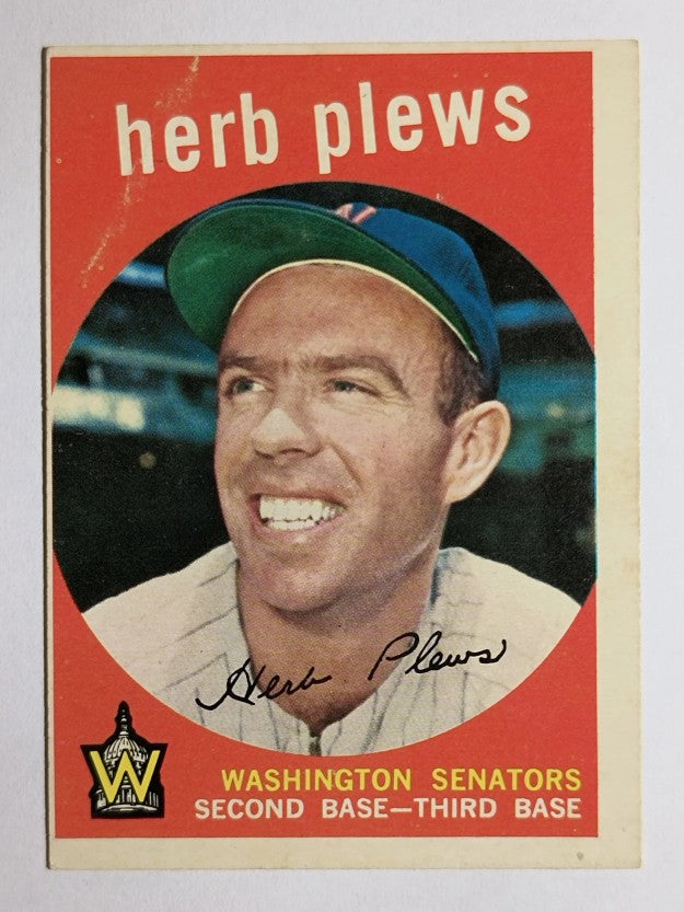 1959 Topps #373 Herb Plews (VG)