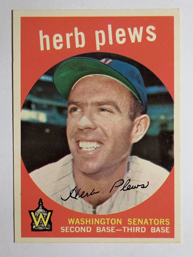 1959 Topps #373 Herb Plews (EXMT)