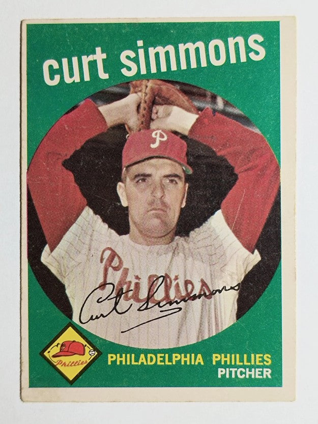 1959 Topps #382 Curt Simmons (VGEX)