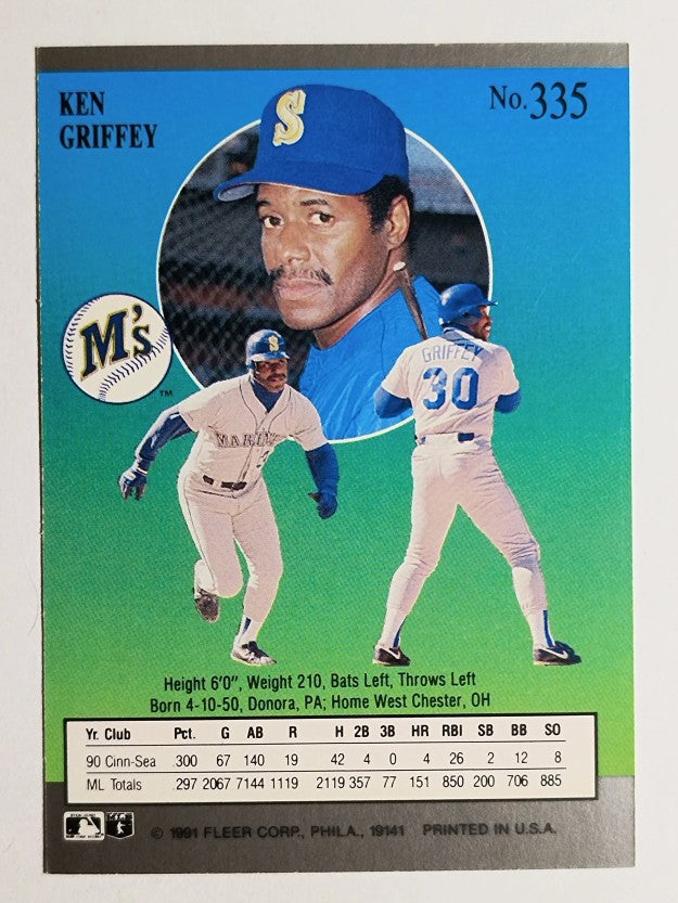 1991 Ultra #335 Ken Griffey Sr.