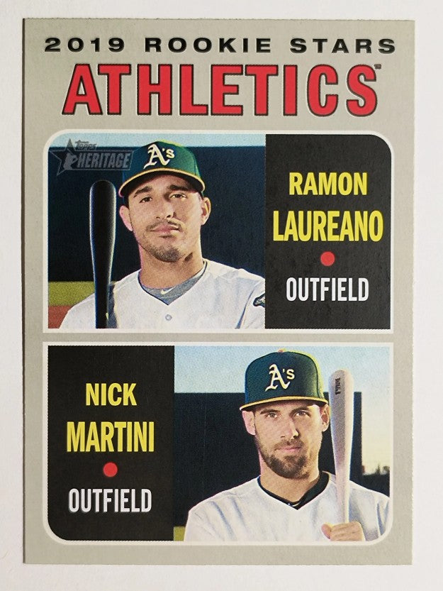 2019 Topps Heritage #21 Nick Martini RC/Ramon Laureano RC