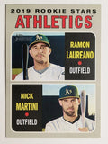 2019 Topps Heritage #21 Nick Martini RC/Ramon Laureano RC