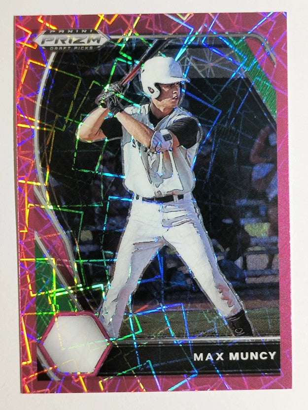 2021 Panini Prizm Draft Picks Prizms Pink Velocity #25 Max Muncy