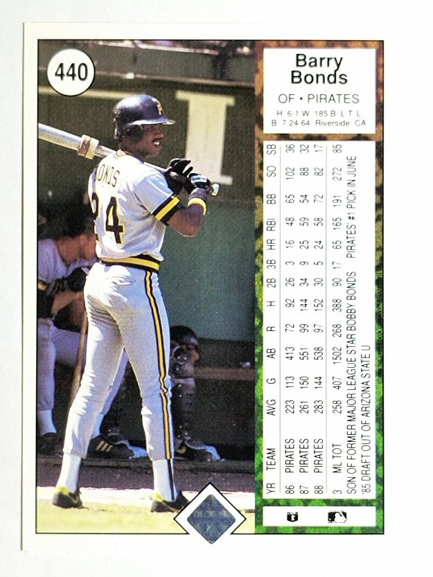 1989 Upper Deck #440 Barry Bonds