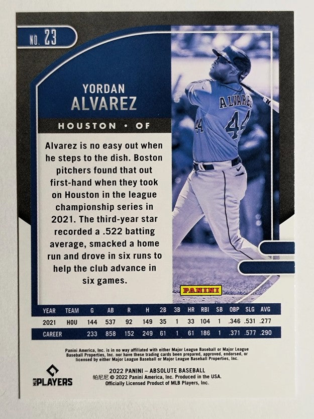 2022 Absolute Retail #23 Yordan Alvarez