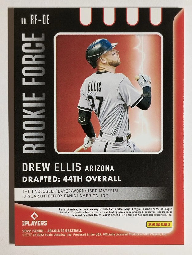 2022 Absolute Rookie Force Materials Retail #6 Drew Ellis