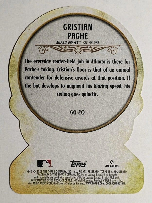 2022 Topps Gypsy Queen Crystal Gazing Die Cuts #CG20 Cristian Pache