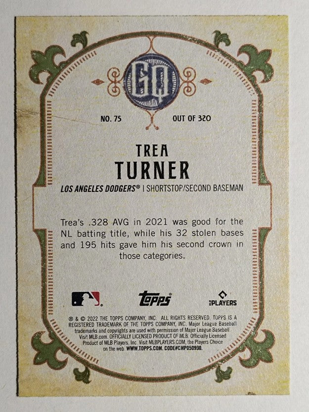 2022 Topps Gypsy Queen Green #75 Trea Turner