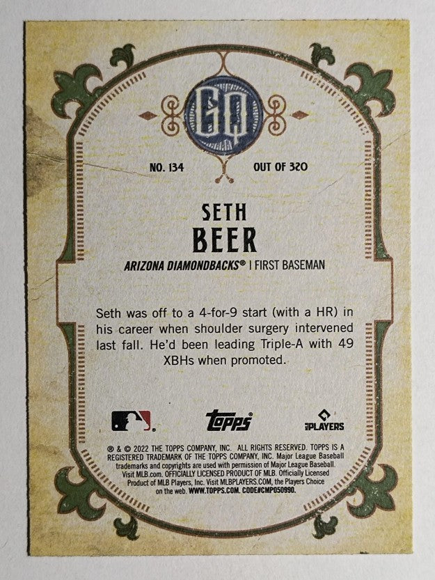 2022 Topps Gypsy Queen Green #134 Seth Beer