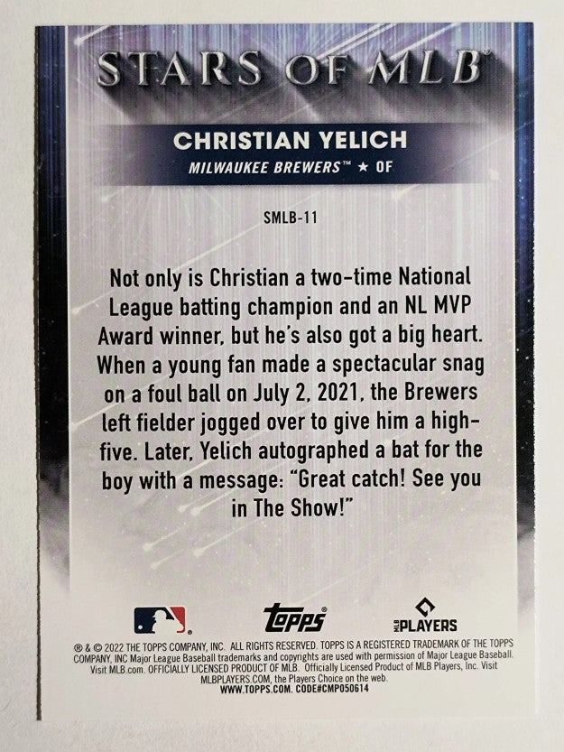 2022 Topps Stars of MLB #SMLB11 Christian Yelich