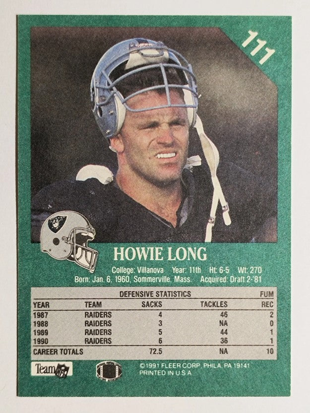 1991 Fleer #111 Howie Long
