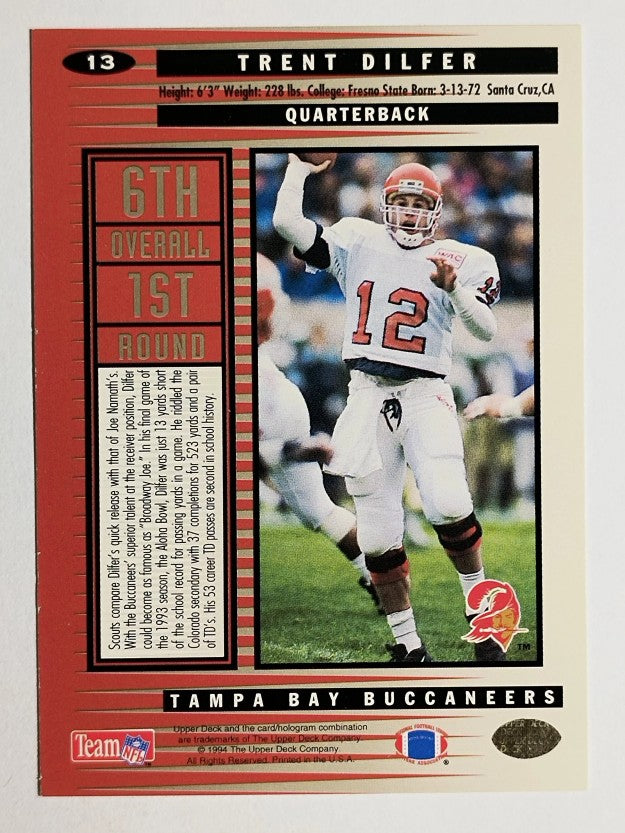 1994 Collector's Choice Silver #13 Trent Dilfer