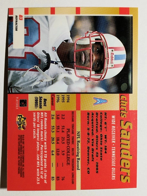 1997 Bowman's Best Refractors #83 Chris Sanders