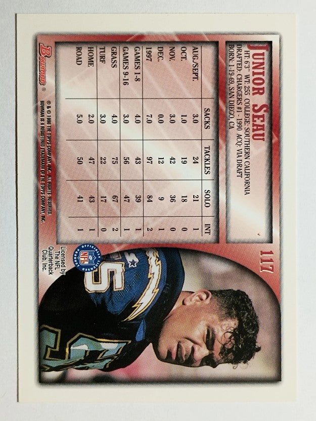 1998 Bowman #117 Junior Seau