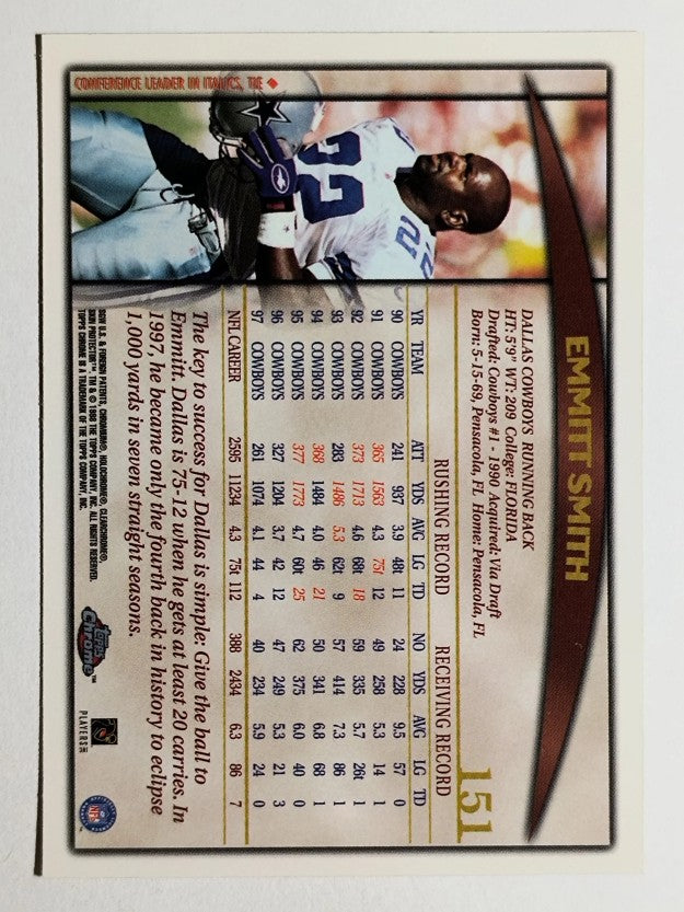 1998 Topps Chrome #151 Emmitt Smith