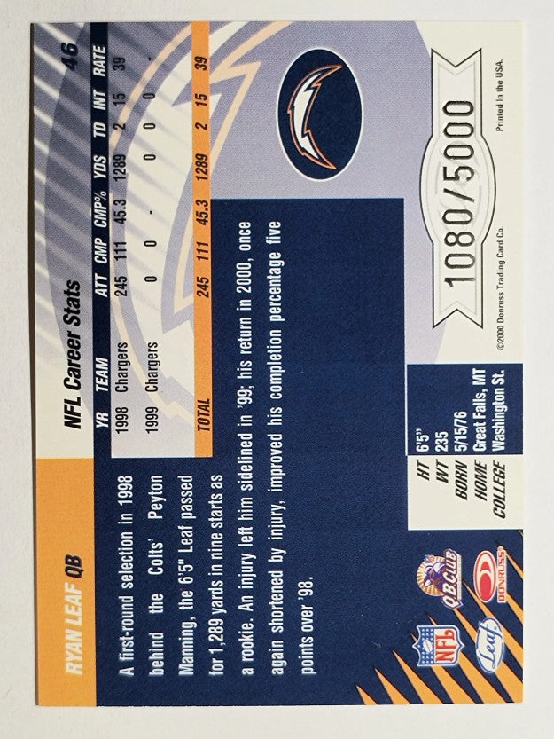 2000 Leaf Limited #46 Ryan Leaf