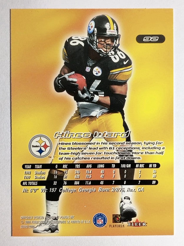 2000 Ultra #92 Hines Ward