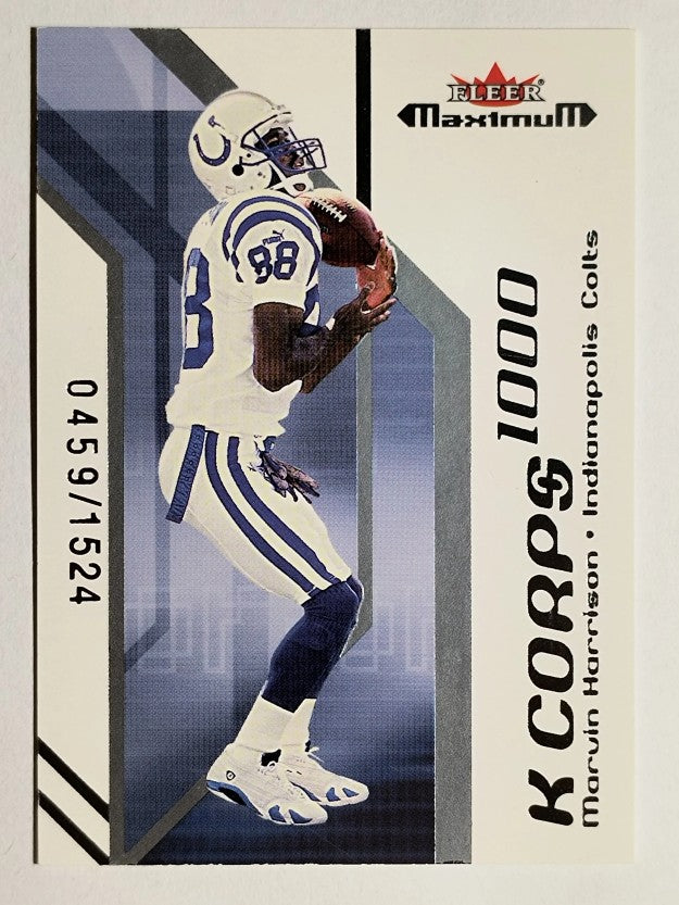 2002 Fleer Maximum K Corps #21 Marvin Harrison/1524